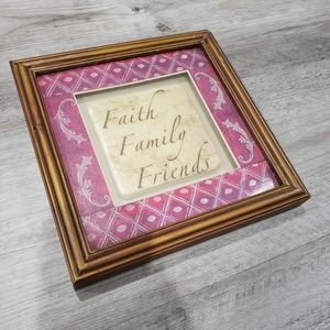 MUST BUNDLE! Faith, family, friends wall decor